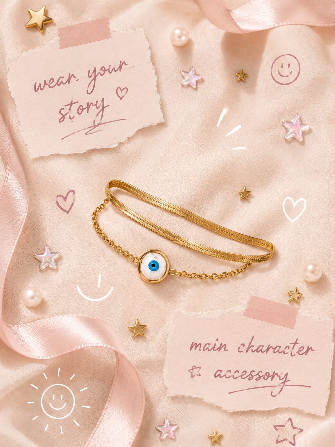 Prisimore Golden Aura Evil Eye Bracelet