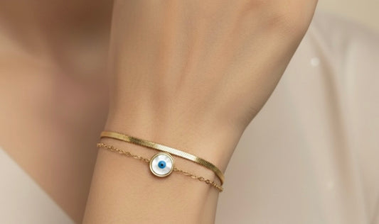 Prisimore Golden Aura Evil Eye Bracelet